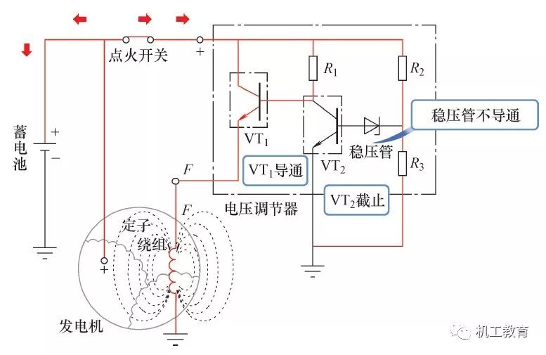 发电机与电子调节器如何连接